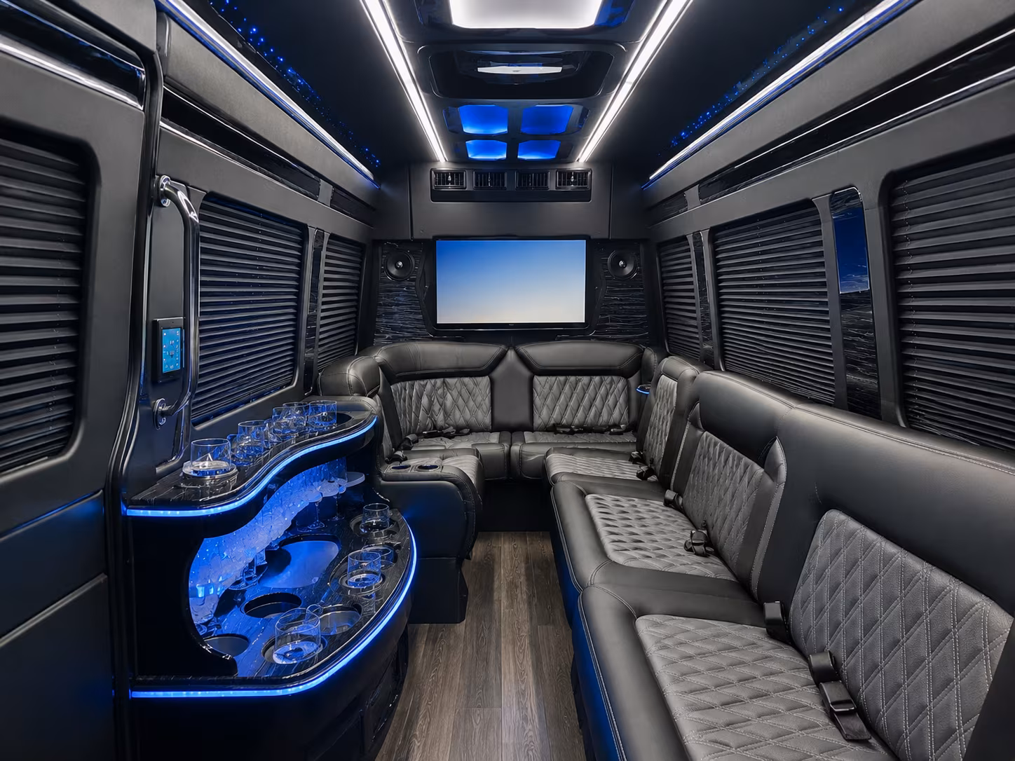 Newark Airport Shuttle & Transportation party bus exterior