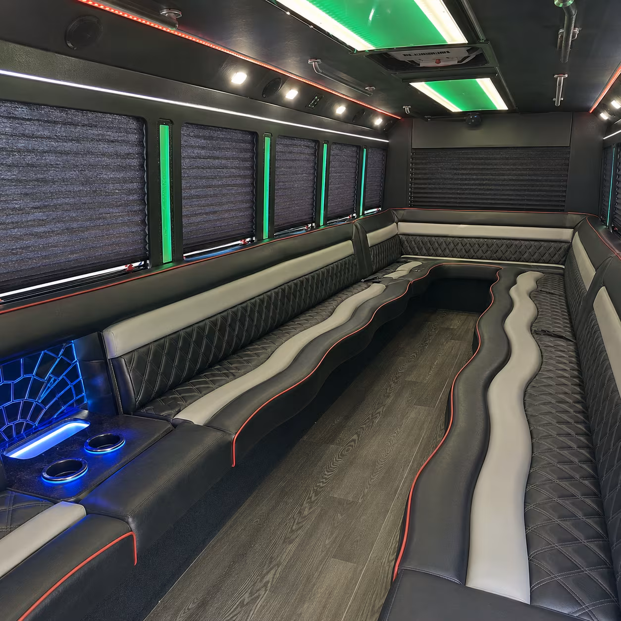 Newark Bachelor & Bachelorette Transportation onboard seating
