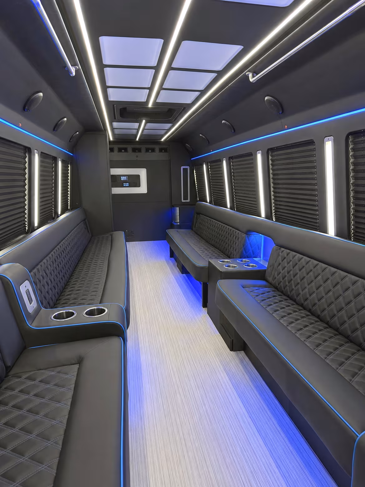 Newark Birthday, Sweet 16, & Quinceañera Transportation party bus interior