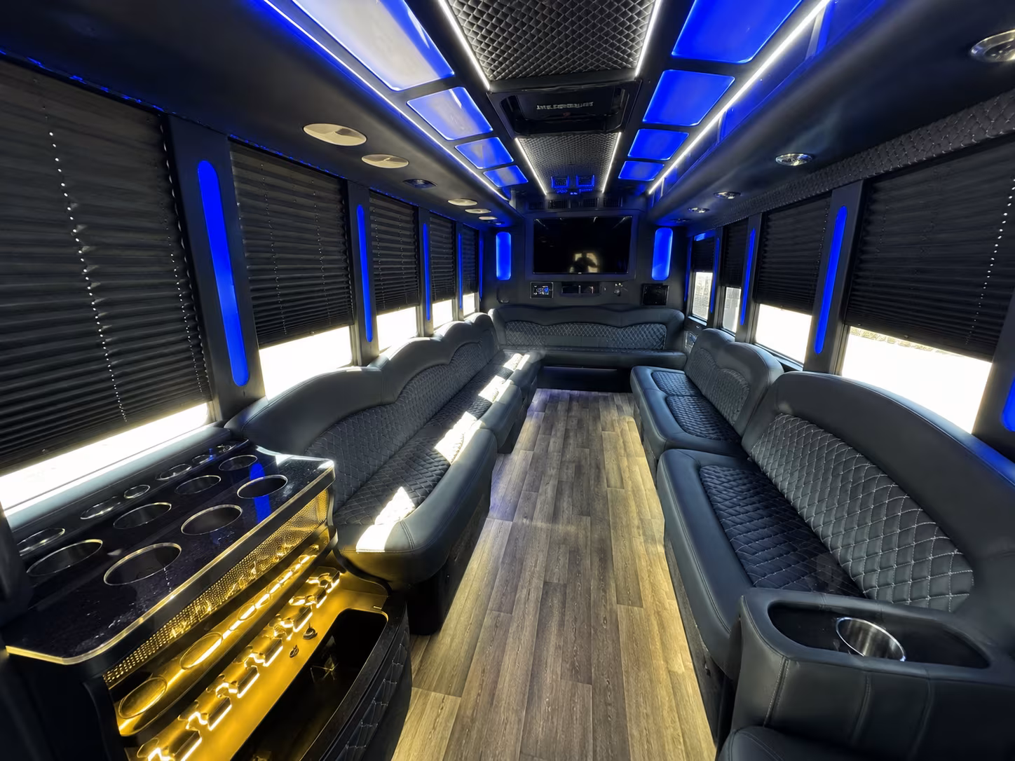 Newark Concert & Music Festival Transportation party bus exterior