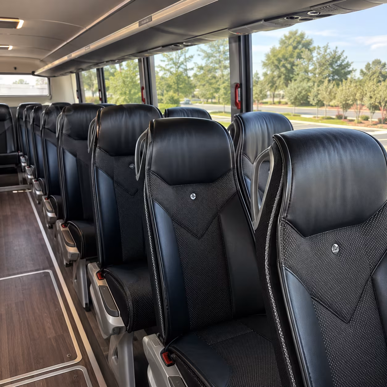 Newark Corporate Transportation party bus exterior