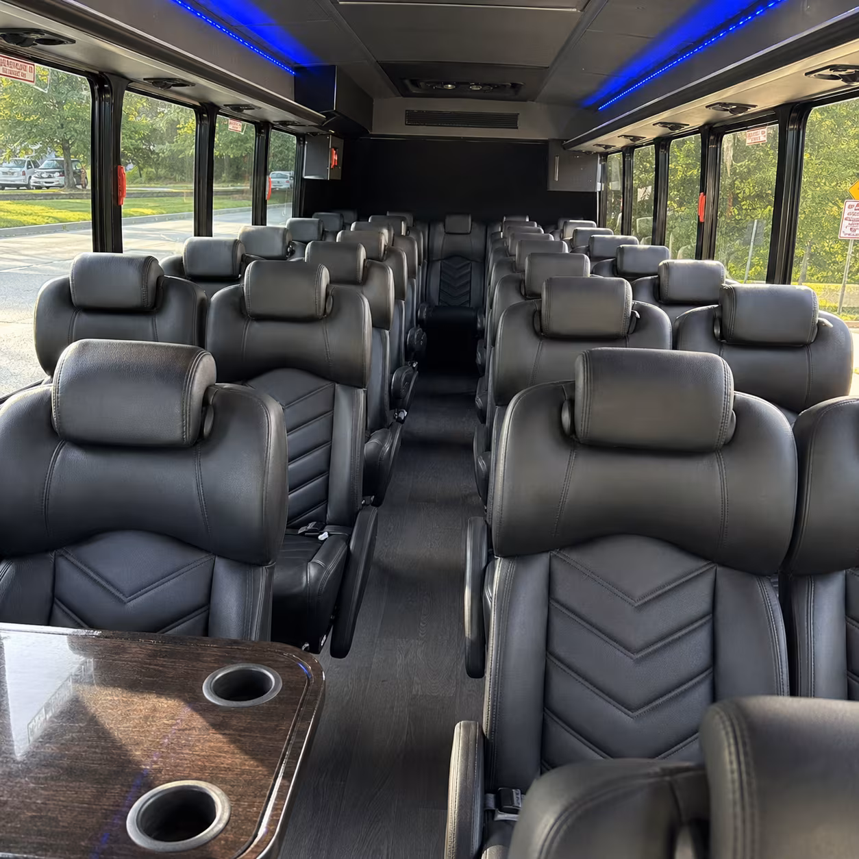 Newark Corporate Transportation party bus exterior