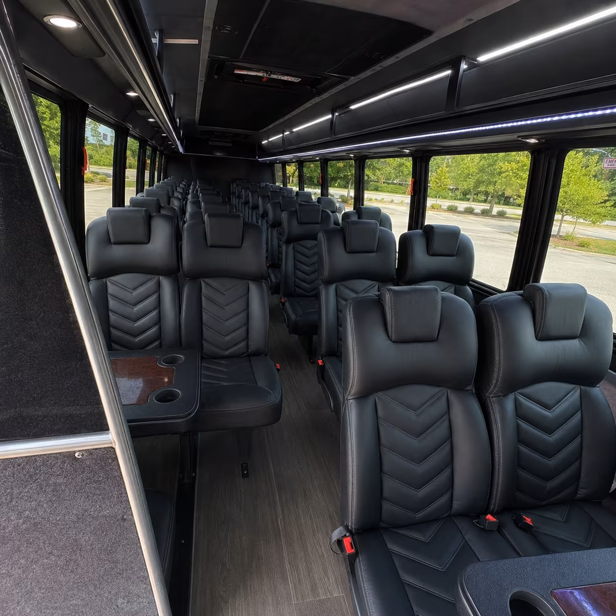Newark Corporate Transportation party bus exterior