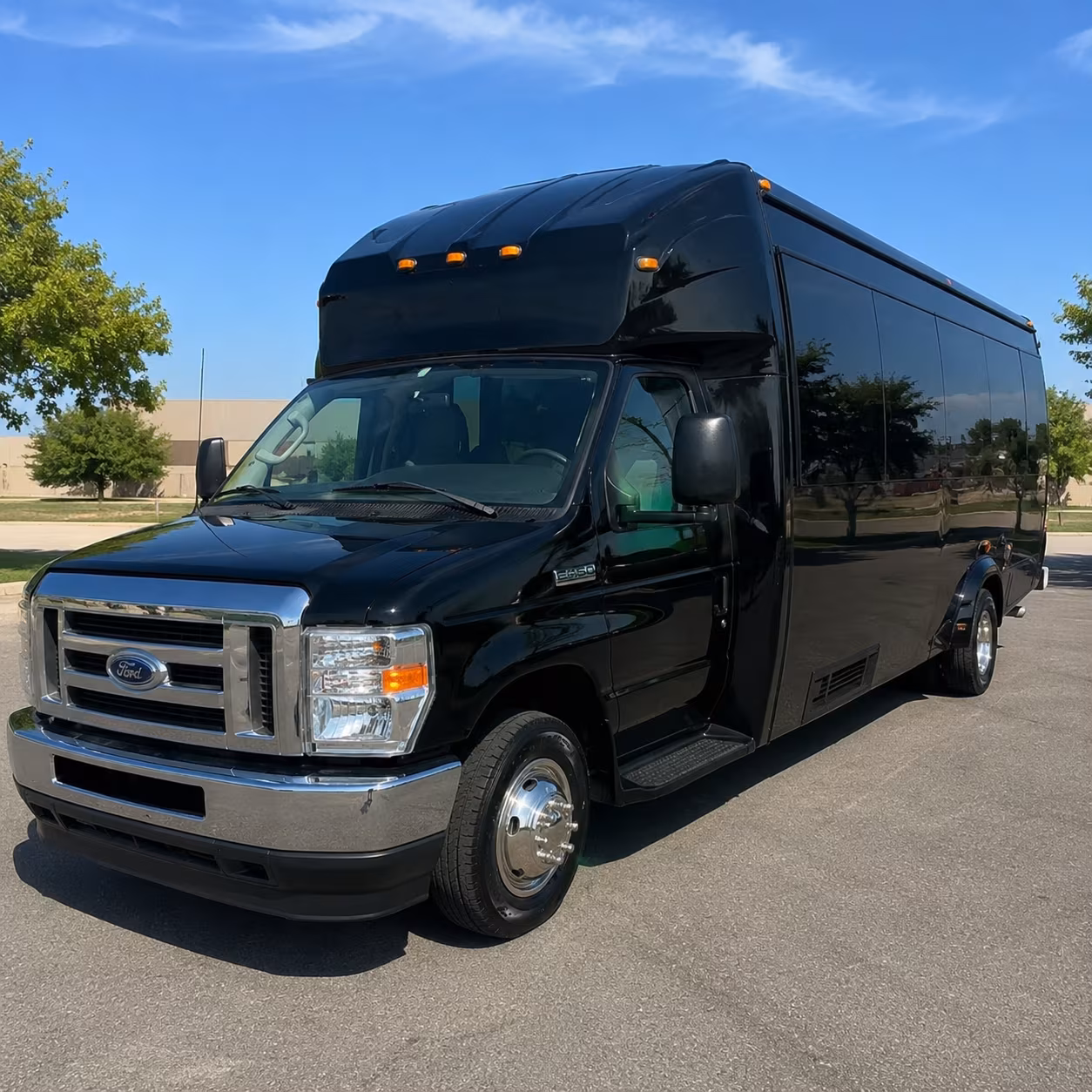 Newark Private Event Transportation party bus exterior