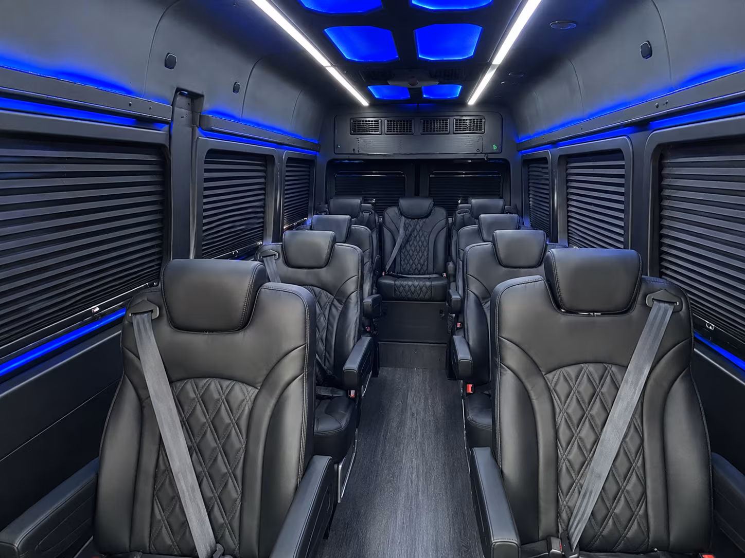 Newark School Event Transportation party bus exterior