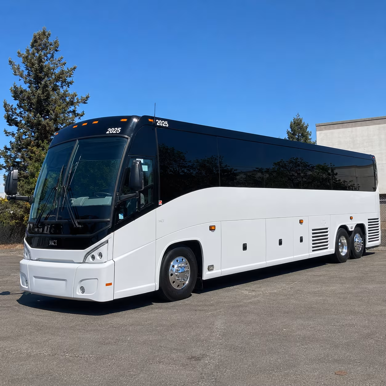 Newark School Event Transportation party bus exterior