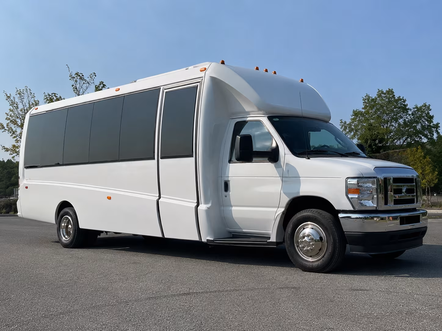Newark Sporting Event Transportation party bus exterior