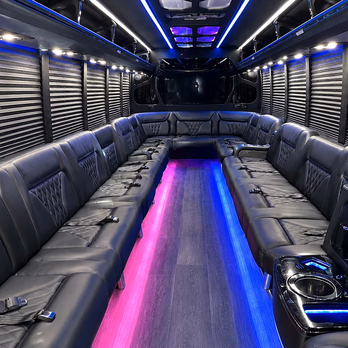 Newark Sporting Event Transportation onboard seating
