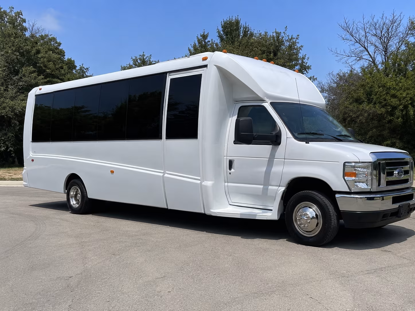 Newark Wedding Transportation party bus exterior