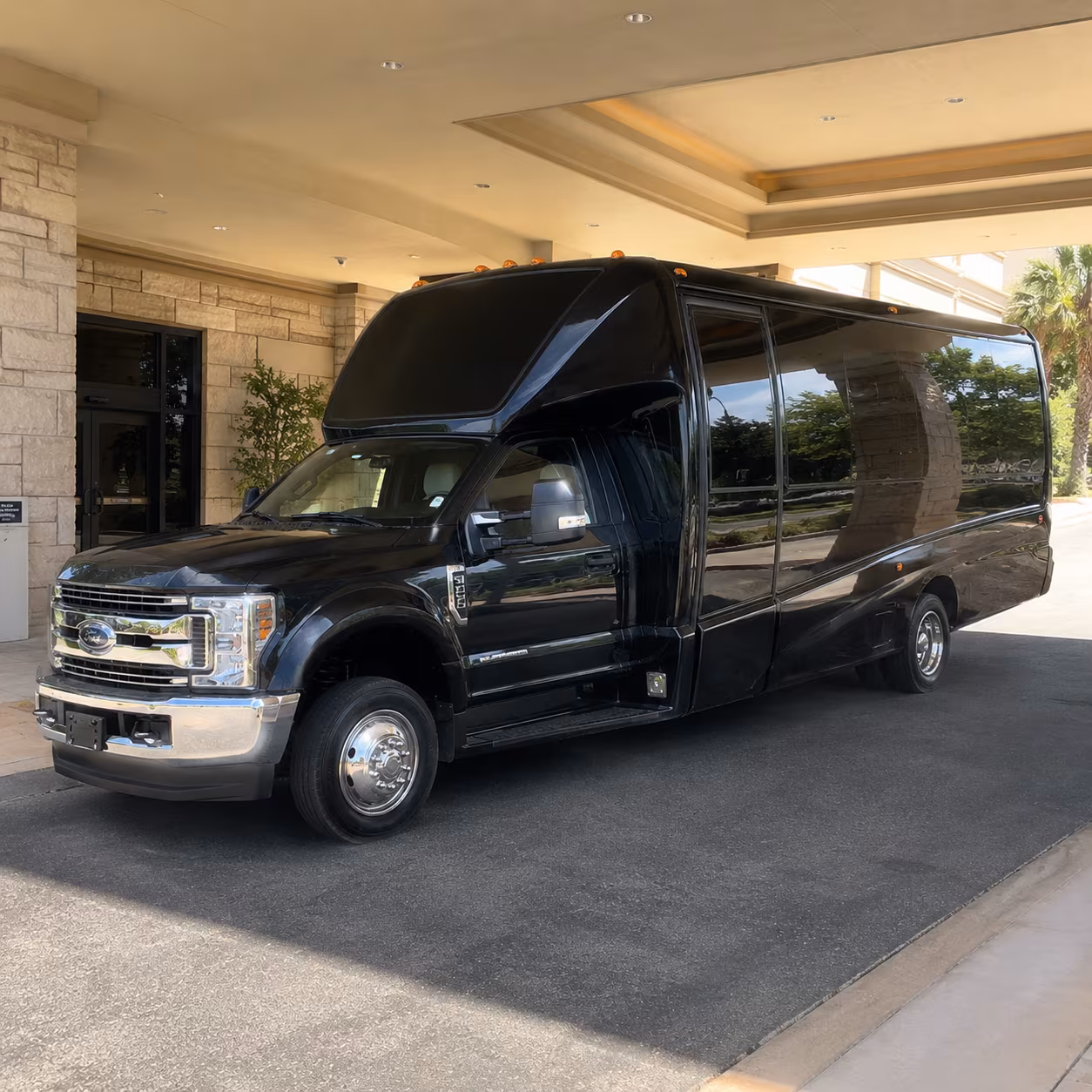 Newark Wedding Transportation party bus exterior