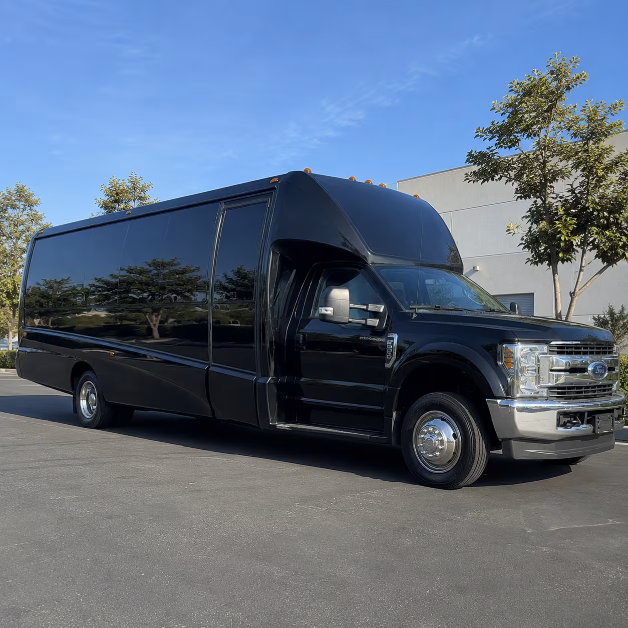 Newark Wedding Transportation party bus exterior