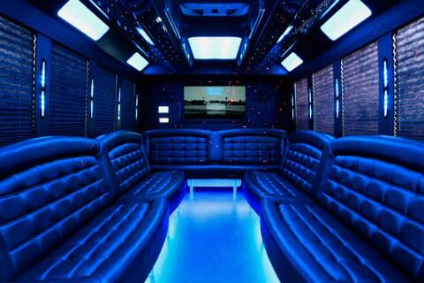 Brooklyn 36 Passenger Party Bus Interior