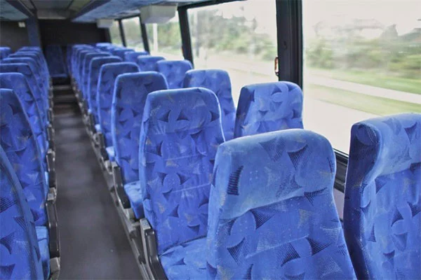 56 Passenger Charter Bus Rental interior